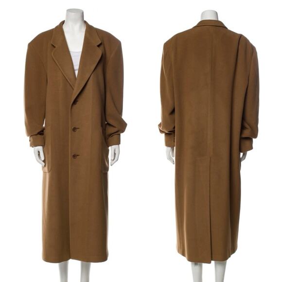 VALENTINO Vintage 1980's Wool Maxi Coat Size IT40 - Picture 1 of 16